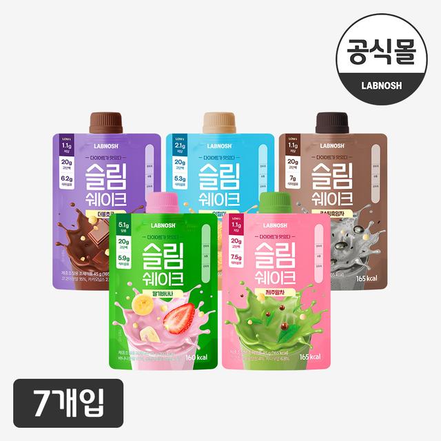 랩노쉬 슬림쉐이크 5종 7개입 (맛 선택) [원산지:국산]