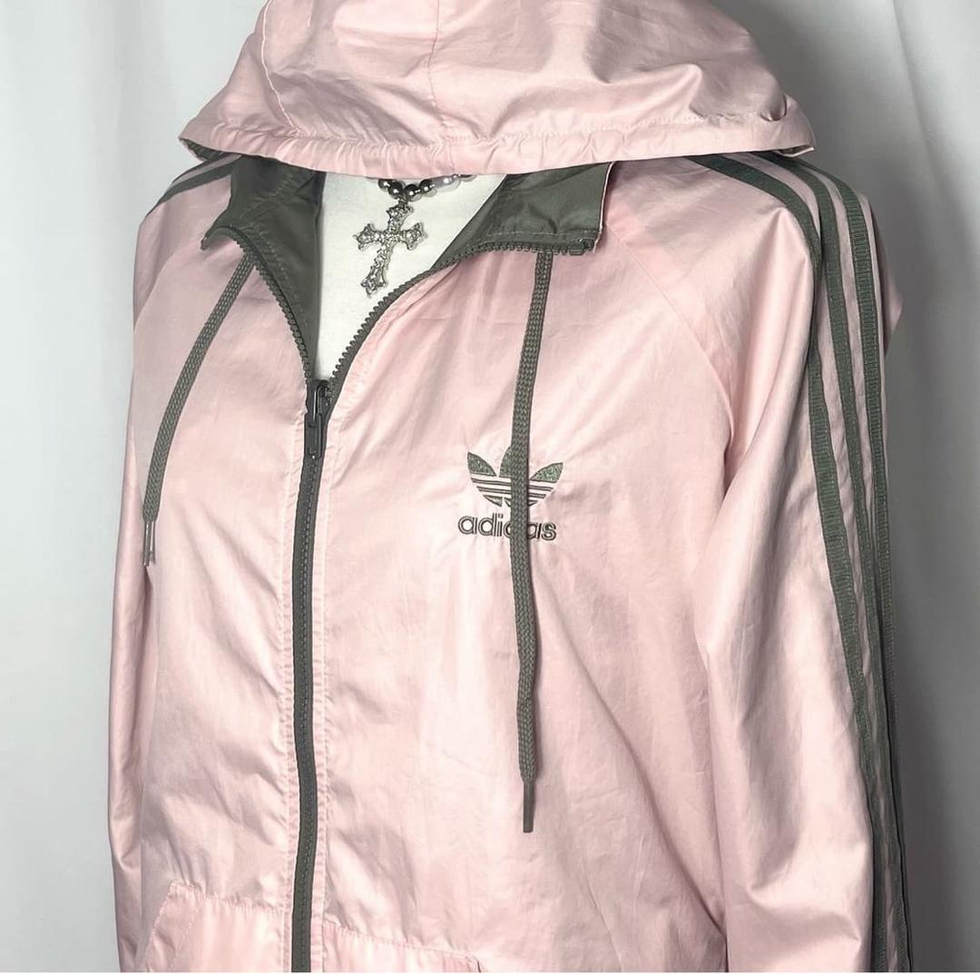 아디다스 리버시블 핑크 카키 바람막이 | 후루츠패밀리