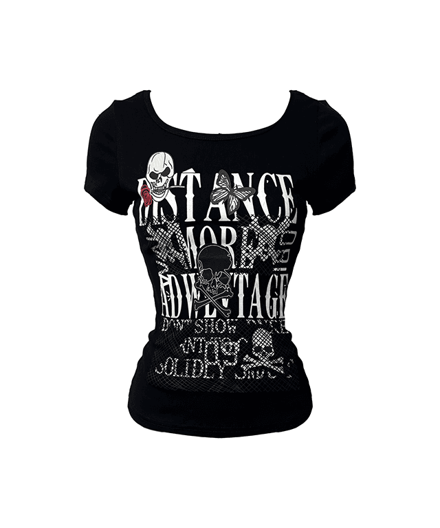 시니크 SKULL PUNK T 스컬 펑크 반팔 티