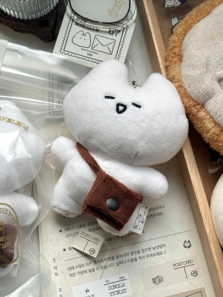 [28일20시오픈예정][mewmewbeam] mewmewbeam traveler keyring 냥냥빔 트래블러 인형 키링