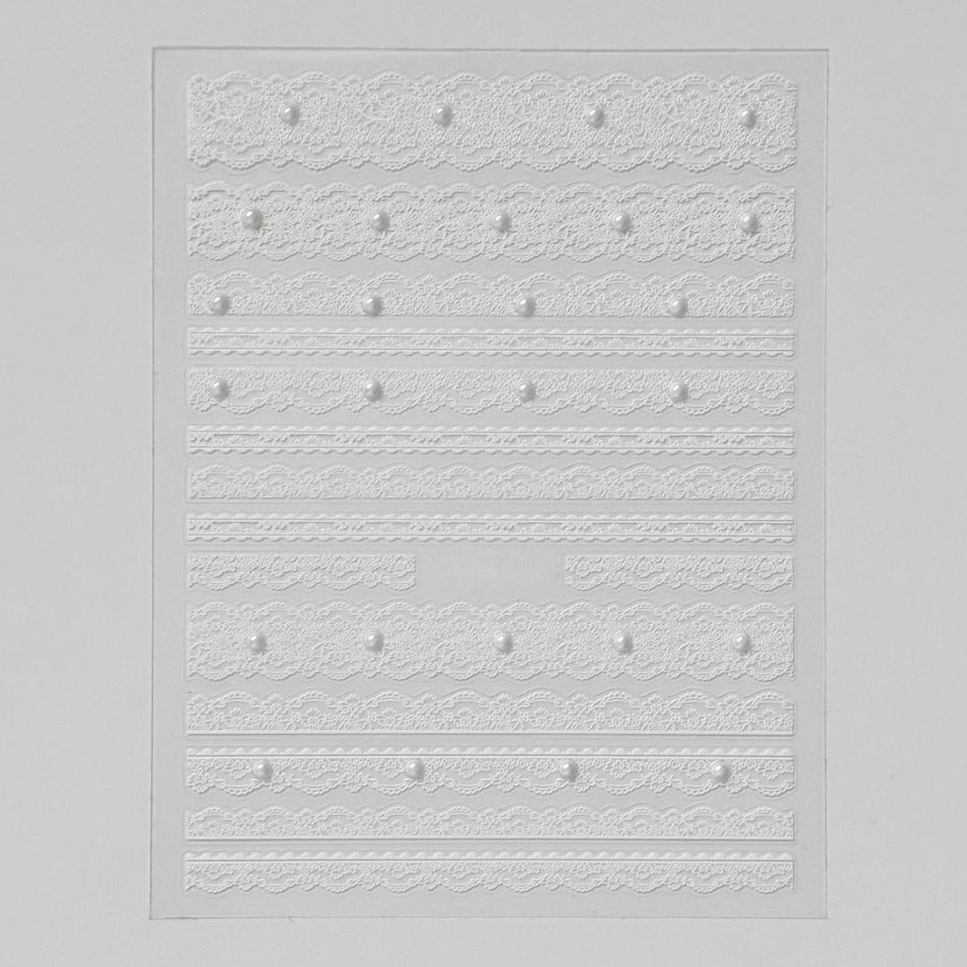 pearl lace camera stickers