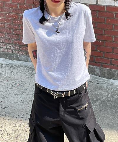 Basic crop T - shirts / 8color