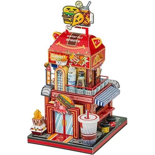 79피스 메탈퍼즐 - 햄버거샵 (월드 투어 서방국가)