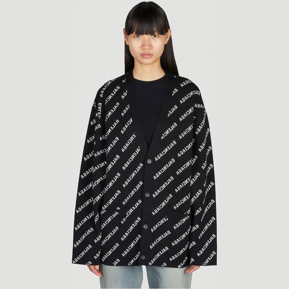 발렌시아가 올오버 로고 인타시아 가디건 733891 T3233 9054