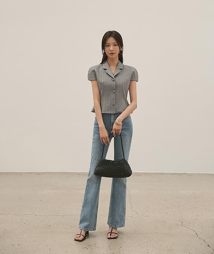 [핫딜]원키헤링본린넨자켓