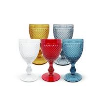 비코스 워터 고블렛 280ml 색상 택1(투명/레드/블루/그레이/엠버)