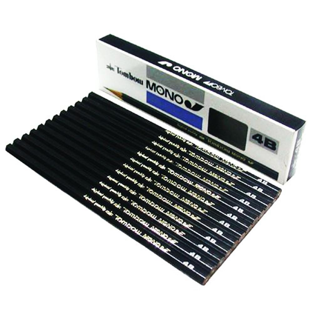 톰보우 모노J 소묘 연필 1다스 12자루 세트 6B,4B,3B,2B,B,HB,H,2H,3H,4H/ 톰보,미술,그림,드로잉,타스,타