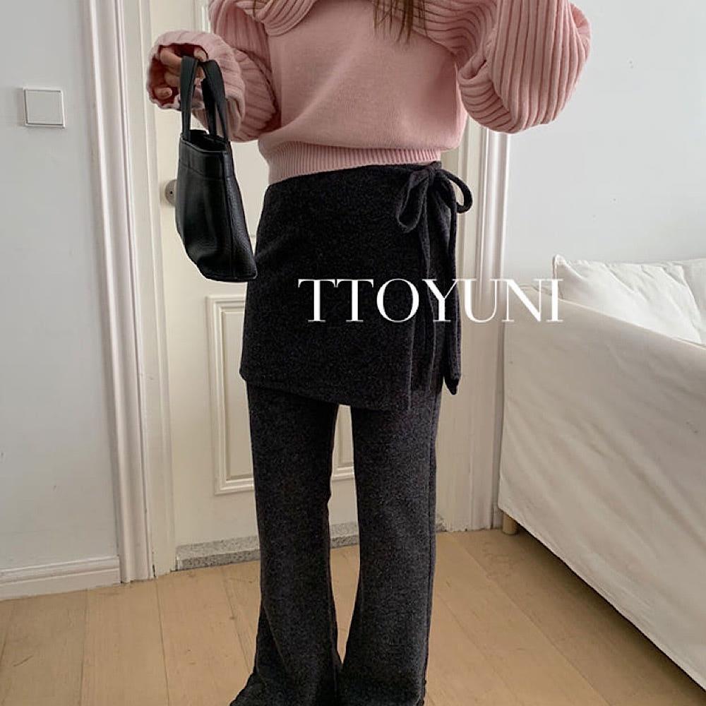 (블랙 당일) 멜라운지 웨어 레이어드 세트 (2col) 도톰 밑단 트임 떠유니