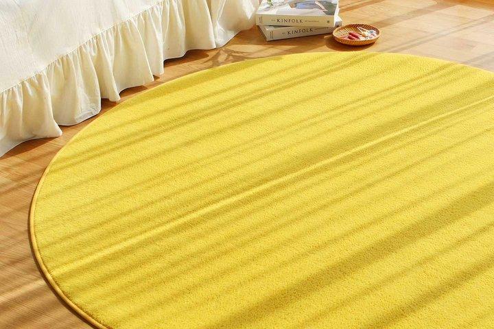 파스텔 워셔블 단모 원형 러그 카페트 4size 9color