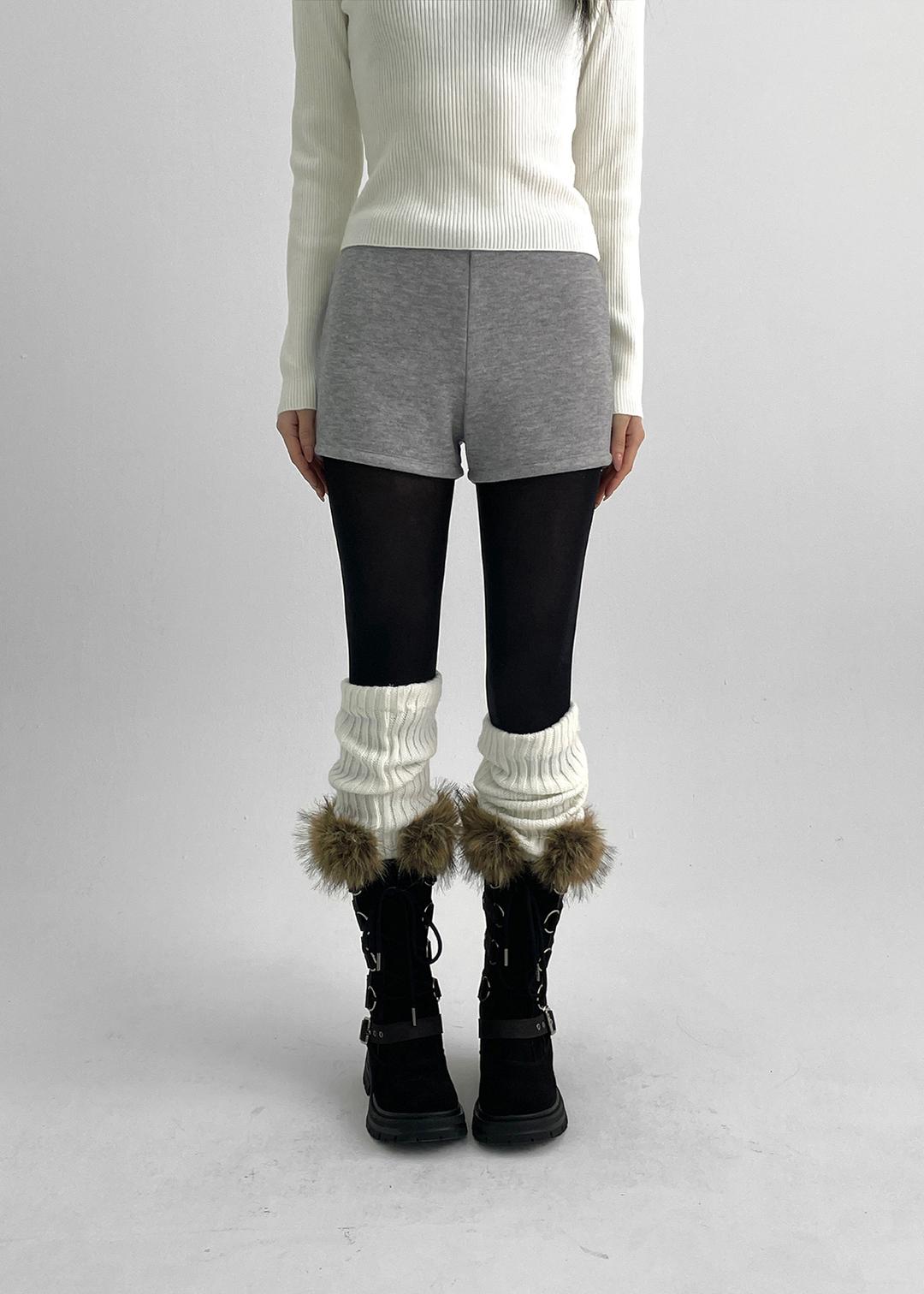 블랙업 [MADE] 프리트 기모 밴딩 숏팬츠