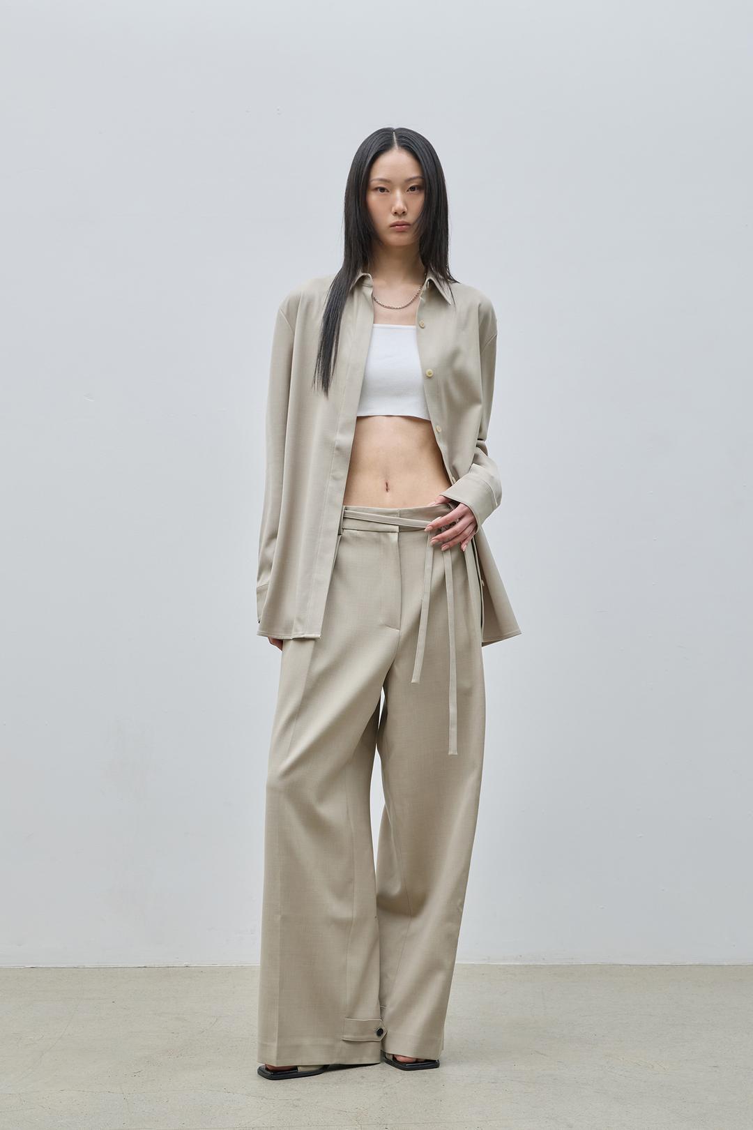 BIEN WIDE TUCK PANTS