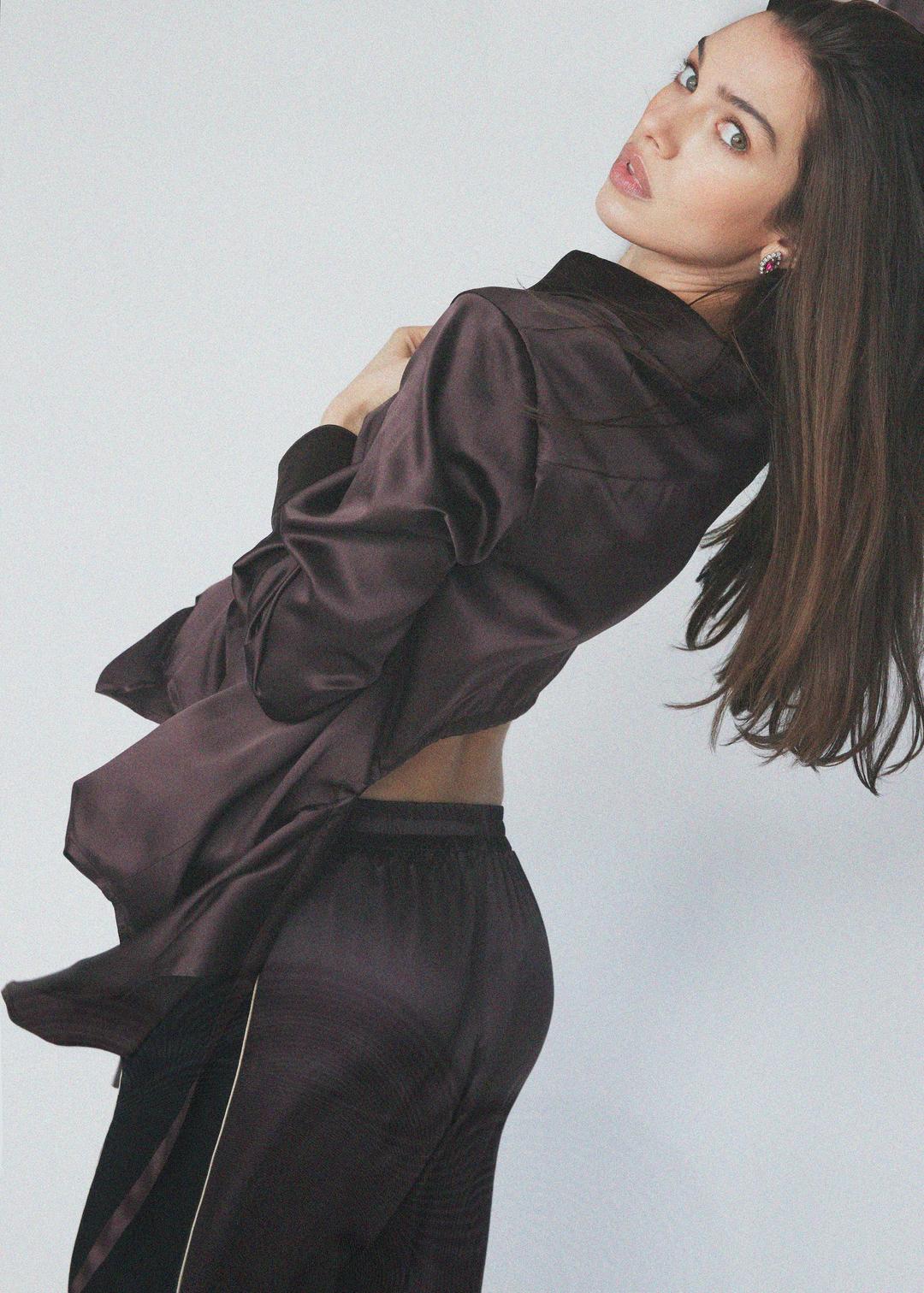 HARMONY BLOUSE - Chocolate