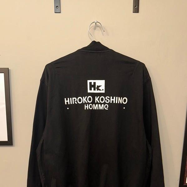 Hiroko Koshino Homme line logo detail cotton jacket
