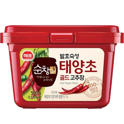 순창궁 태양초 골드 고추장, 500g, 1개 - 고추장 | 쿠팡