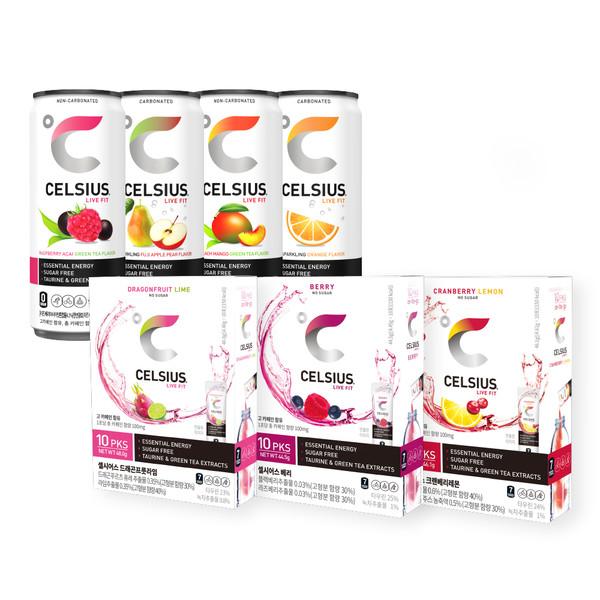 셀시어스 에너지 비타민 피트니스 드링크(RTD 24캔 OTG10스틱中선택)