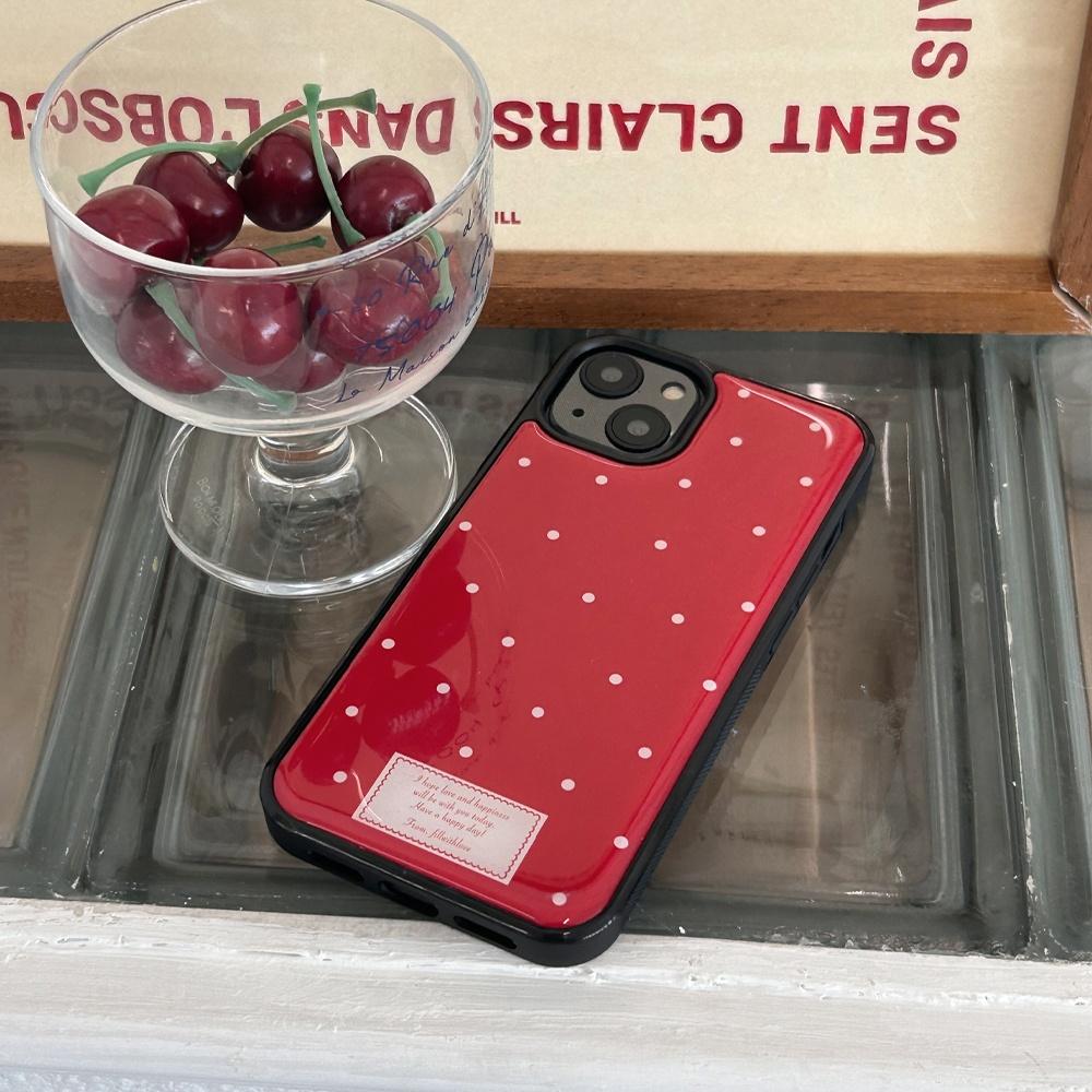 에폭시 범퍼 폰케이스 - mini stitch(red)