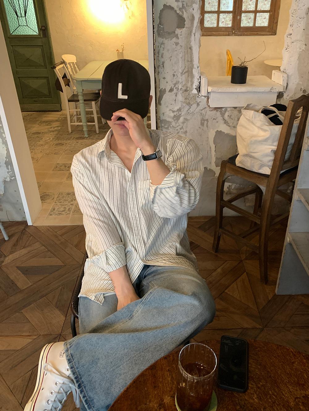 멜트 스트라이프 셔츠