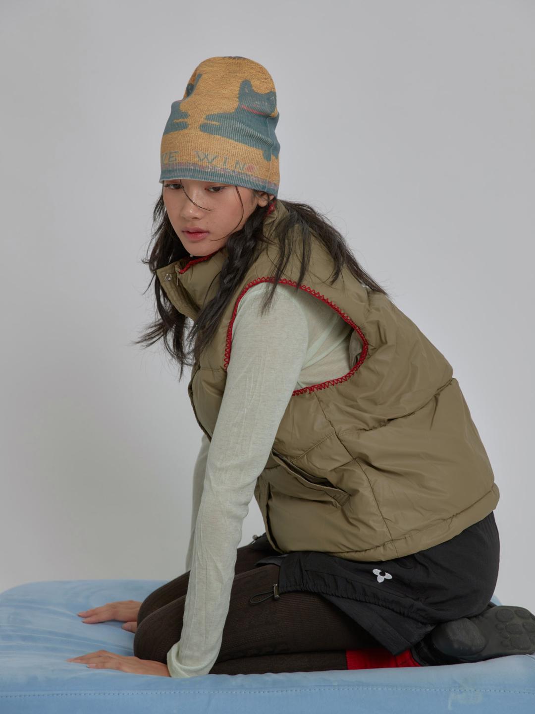 [Pre-Order 11/27 순차배송] Stitch Puffer Vest