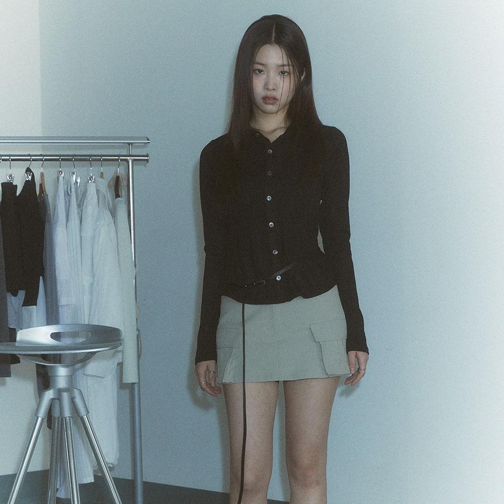 [SPNK] 카고 미니 스커트_베이지