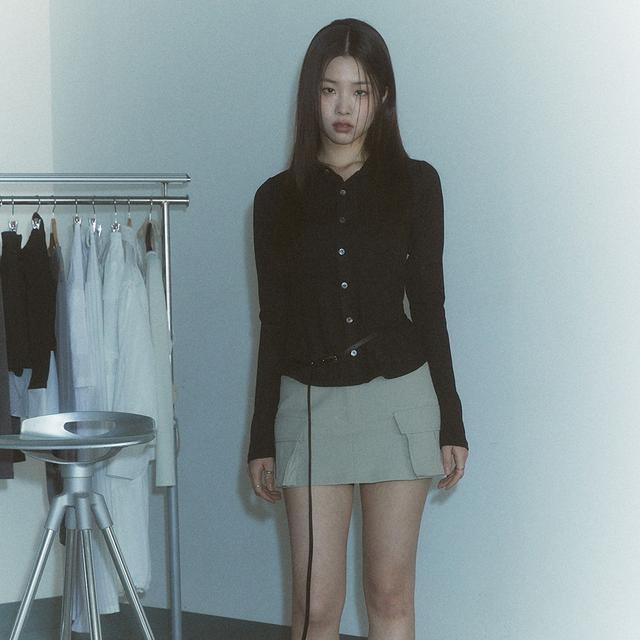 [SPNK] 카고 미니 스커트_베이지