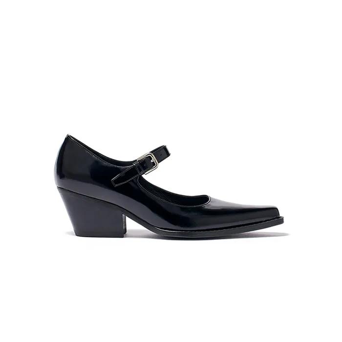 WESTERN MARY JANE HEEL, BLACK
