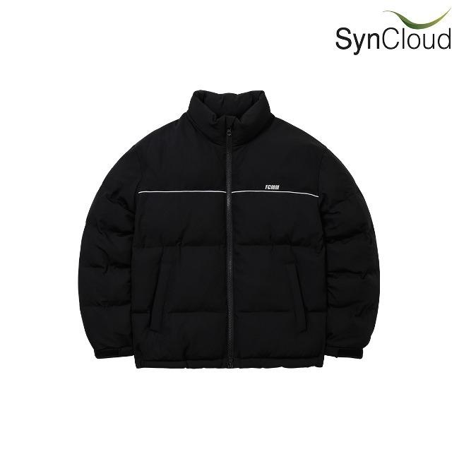 [럭키핫딜] 클럽 팀 라이닝 숏 패딩 점퍼 - 블랙