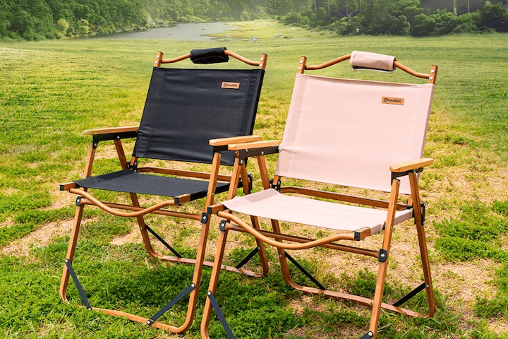 캠핑의자 우드 감성 로우체어