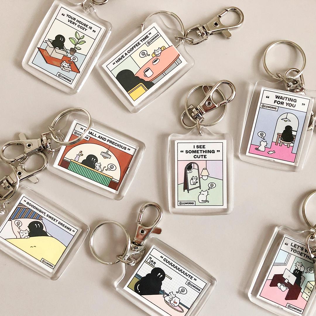 나만 고양이 없어 키링