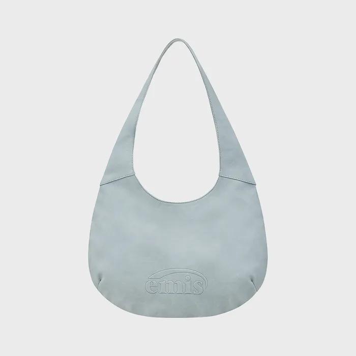 [단독] LOGO EMBOSSED SHOULDER BAG-PASTEL BLUE