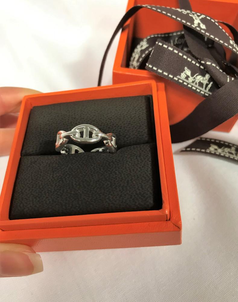 [Hermes] 에르메스 샹달 반지 실버