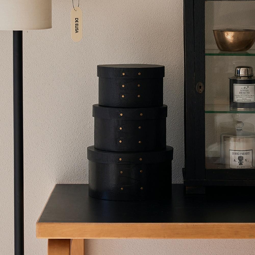 프리미엄 라운드 셰이커 박스 블랙 (S/M/L)