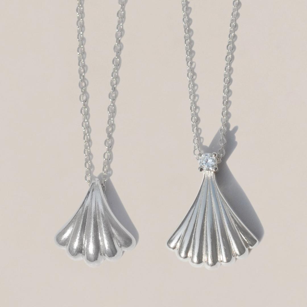 925실버 조개 펜던트 은목걸이