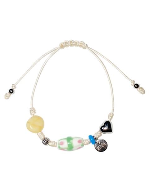 white gemstone bracelet
