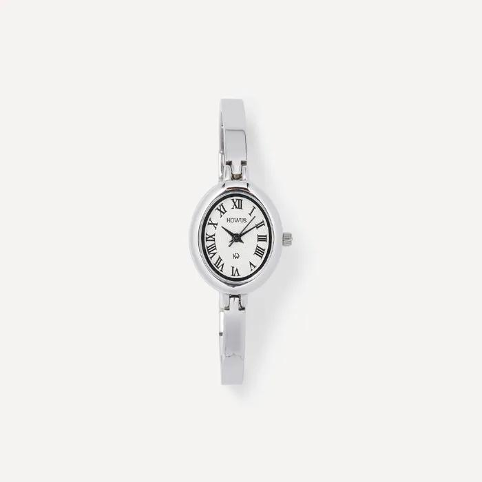 [5차리오더]CLASSIC ELLIPSE BANGLE WATCH (SILVER)