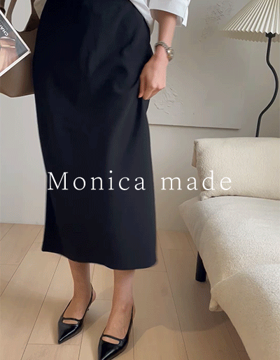 [ 55~99 선택 #자체제작 ]  롱기장 텐션 스커트