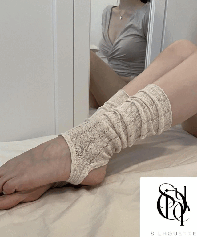 [자체제작/3COLOR]실루엣 여리 발레코어 레그워머