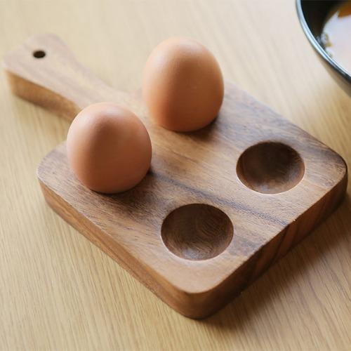 아카시아우드 에그 홀더 4구 트레이