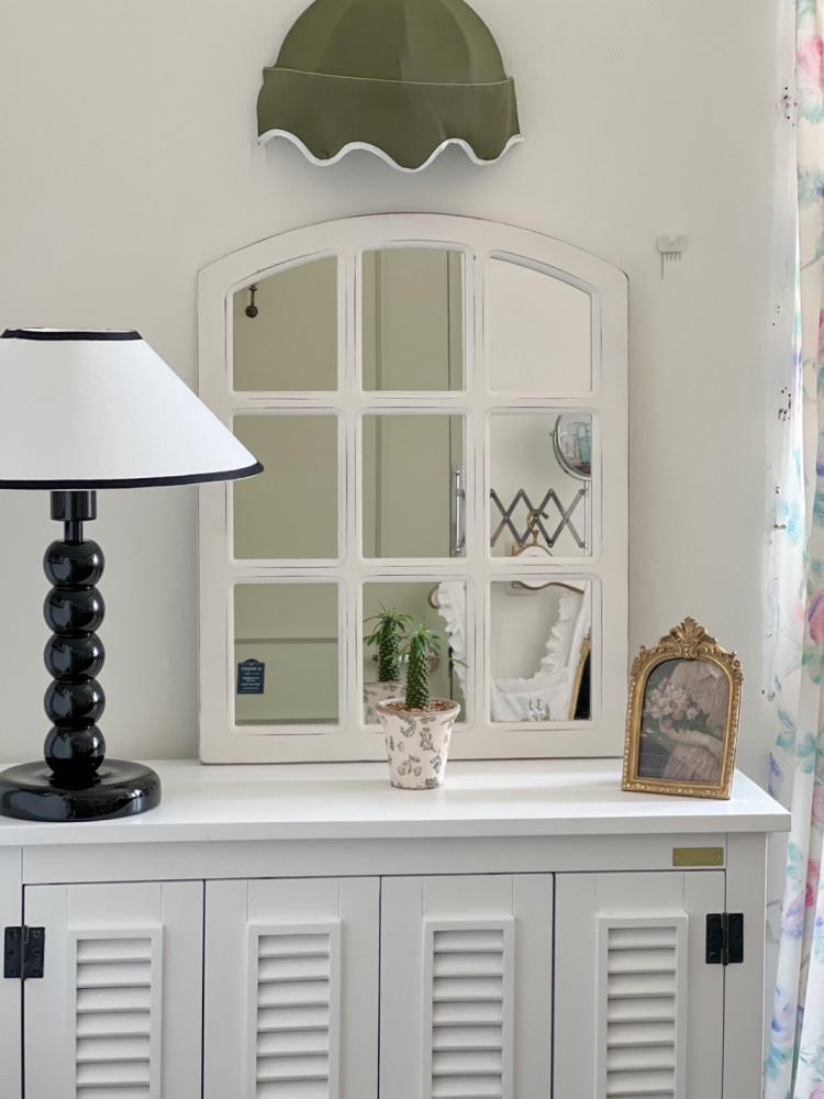 프랑스 유럽 빈티지 격자 벽 거울 아치거울 창문형거울