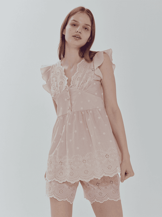 [4528-BCUHT] 제라늄 투피스 Pink