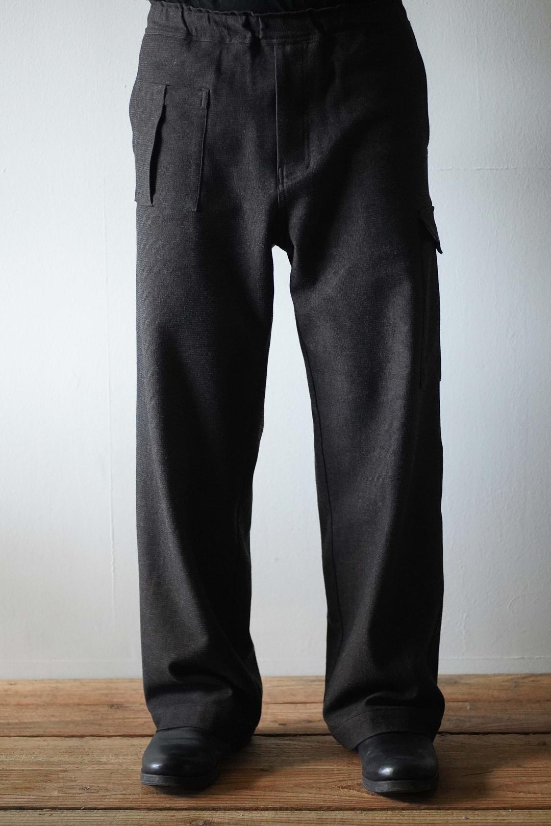 LOOSE POCKET TROUSER (CHECK) - BROWN