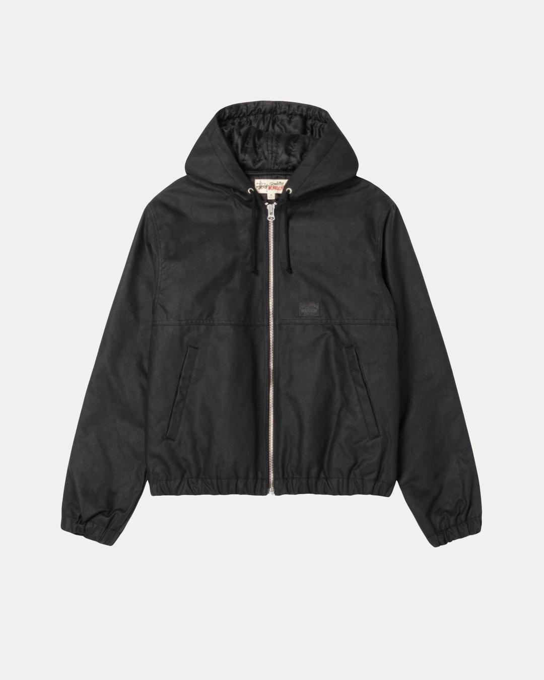 WAXED COTTON WORK JACKET - Black / S