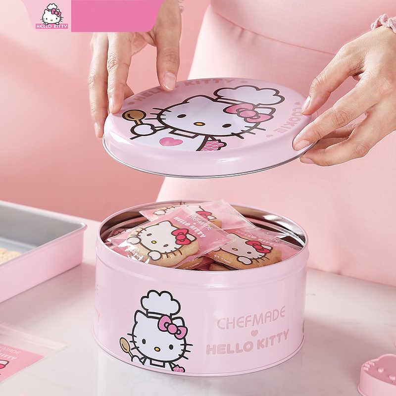 헬로키티 철제 쿠키통 쿠키박스 보관함 틴케이스