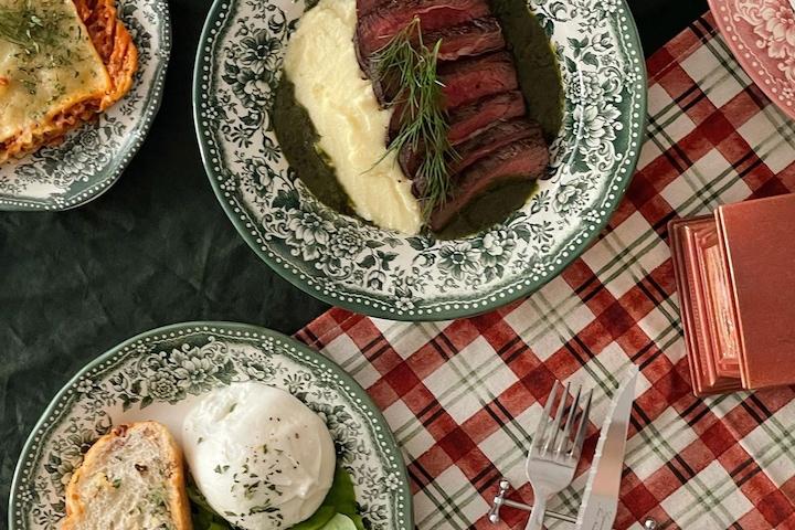 클레이탄 노엘플라워 딥플레이트 23cm