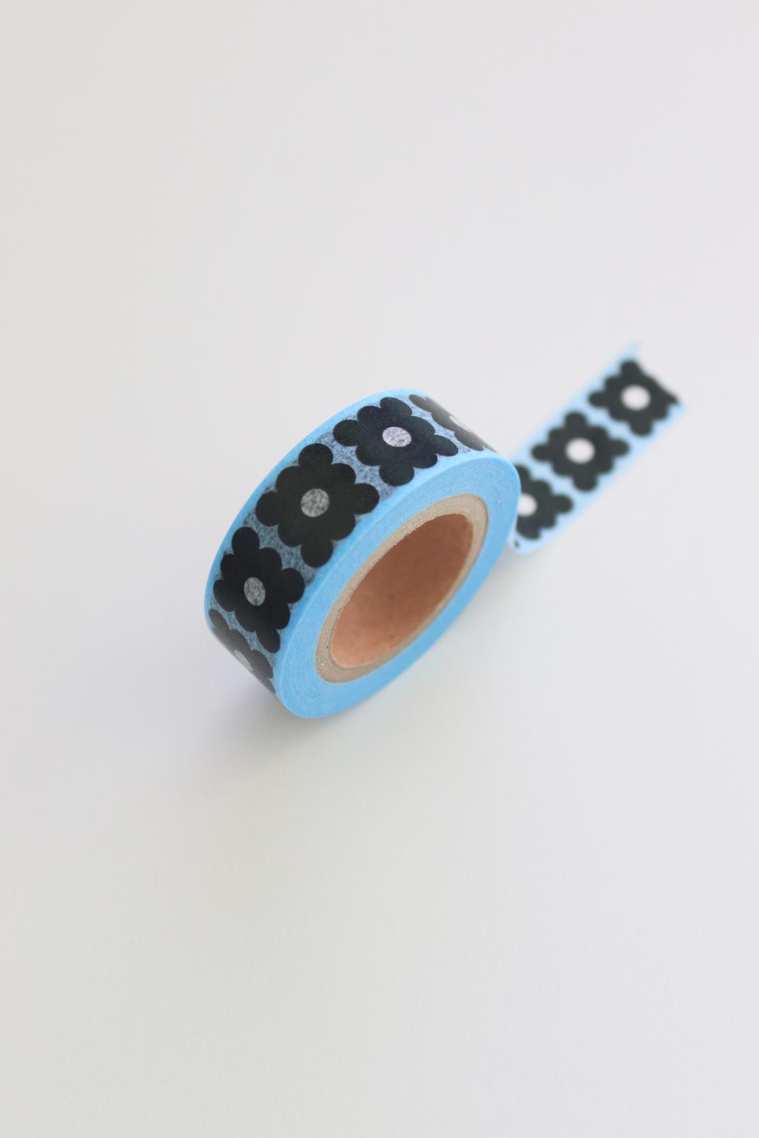 Masking tape - Black flower