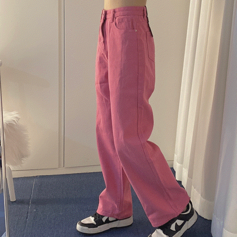 [주문폭쥬]Cherry pink wide pt