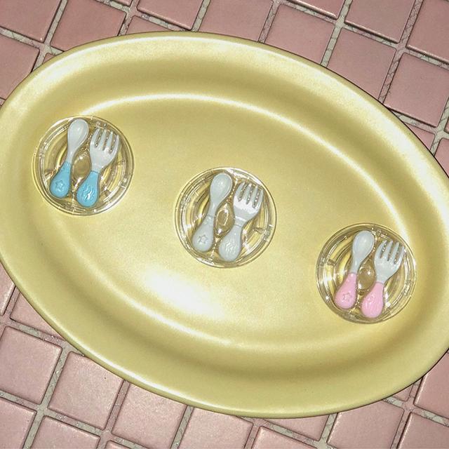 워터진 / cute cutlery tok 숟가락 포크 레진 그립톡