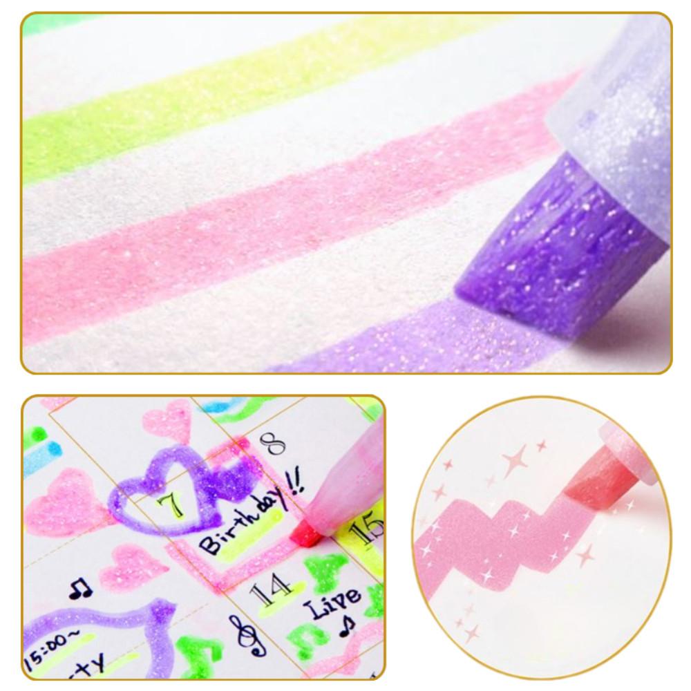 제브라 키라리치 형광펜 글리터 반짝반짝 펄 형광 마카 다이어리 꾸미기 다꾸