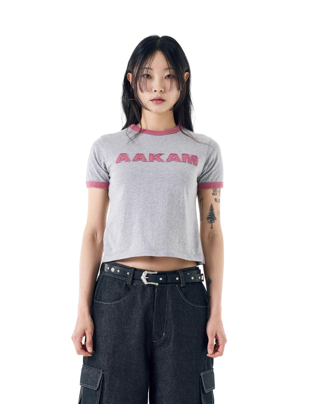 [5.3 예약배송]Logo Patch Ringer Top (Pink)