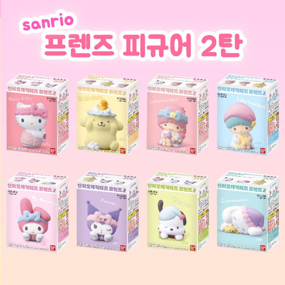 [캐릭터 선택가능] 산리오 캐릭터즈 프렌즈 2탄 피규어 / 편의점 쿠로미 캐릭터가챠 피규어 귀여운 방꾸미기소품