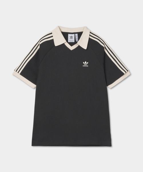아디다스(ADIDAS)  (무신사 단독) 와플 반팔 폴로 셔츠 - 블랙 / JV9266 - 사이즈 & 후기 | 무신사
